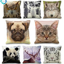 Ljojo 3D Animal Print Cushion Covers (18" x 18") - Cute Collection