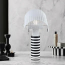 Ljojo Modern Art Iron Ceiling Chandelier Kitchen Bedside Lamp White Black Decor