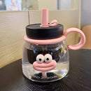 Ljojo 1000ml Cute Tea Infuser Bottle with Handle - Sport Gym Travel Drink Bottle