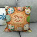 Easter Bunny Eggs Printed Pillow Covers 45x45cm - Ljojo Easter Decorations