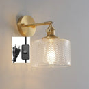 Green Glass Modern Wall Lamp Sconce with LED Light - Ljojo