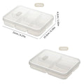 Ljojo 4/6-Grid Fridge Fresh-Keeping Box with Lid - Reusable Food Storage Container