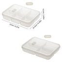 Ljojo 4/6-Grid Fridge Fresh-Keeping Box with Lid - Reusable Food Storage Container