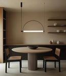 Ljojo Minimalist Tea Room Pendant Light - Nordi Creative Half Circular Arc Study Lamp