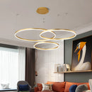 Ljojo Modern Acrylic LED Ring Chandelier for Home & Restaurant Decoration