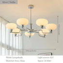 Nordic Vintage Silver LED Pendant Light for Living Room Dining Bedroom by Ljojo