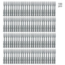 Ljojo 100PCS Plastic Fruit Fork Set for Home, Restaurant, Picnic, Camping - Reusable