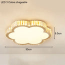 Crystal Round Ceiling Lamp Light for Living Room Luxury Bedroom Study Room by Ljojo