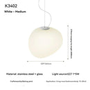 Nordic Modern Glass Chandelier for Living Room Dining Room by Ljojo