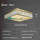 Ljojo Chinese Style Enamel Ceiling Lamp Modern Villa Glossy Crystal LED Decoration