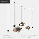 Nordic Design Chandelier Glass Long Tube Pendant Lamp for Home Decor by Ljojo
