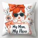 Ljojo Love Crown Mother's Day Pillowcase Set, 4pcs, 17.7"x17.7", Single-Sided