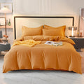 Ljojo 2024 Luxury Cotton Thickened Solid Color Four-Piece Set