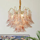 Luxury Colorful Glass E14 Pendant Lights Retro Art Chandeliers by Ljojo