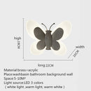 Gold Copper Butterfly Wall Lamp LED Lighting for Home Decor by Ljojo