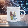 Easter Rabbit Car Enamel Mug Set by Ljojo