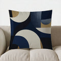 Geometric Pattern Throw Pillow by Ljojo for Modern Decor - Sofa, Bedroom, Car