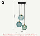Nordic LED Pendant Lights Glass Stone Bubbles Chandeliers for Living Room by Ljojo