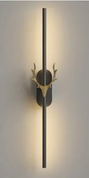 LED Strip Wall Lamp Deer Horn Staircase Living Room Decor Ljojo
