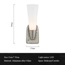 Ljojo Luxury Gold Silver Wall Sconce Glass Mirror Light