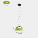 Nordic Orange Glass Led Pendant Lights Chandelier for Living Dining Room by Ljojo