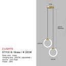 LED Restaurant Pendant Lights Chandelier Black Gold Nordic Luxury Kitchen Fixtures Ljojo