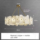 Natural Marble Chandelier Pendant Light for Living Room | Modern Home Decor by Ljojo