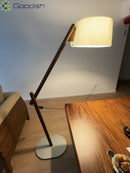 LED Floor Lamp Wabi-sabi Standing Wood Chandelier Light for Bedroom by Ljojo