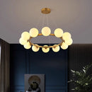 Ljojo Modern Nordic Magic Bean Pendant Lights Stylish Bubble Chandelier for Living Room