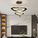 Ljojo Luxury Crystal Chandelier | Elegant Dining Room Pendant Lamp Modern Home Decor Lighting