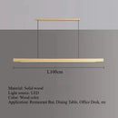 Ljojo Walnut Wood LED Pendant Lights Chandelier for Living Room Home Decoration