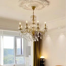 Ljojo Luxury Crystal Candle Chandelier Foyer Pendant Lights