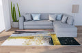 Ljojo Marble Texture Printed Carpet for Home Living Room and Bedroom Decoration