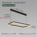Nordic Square Pendant Lights Dimmable for Living Room - Ljojo