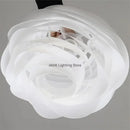 Danish Designer White Rose Pendant Lighting for Kitchen Island by Ljojo