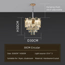 Ljojo Luxury Crystal Chandelier: High End Bedroom Living Room Pendant Light