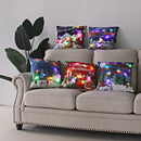 Ljojo LED Christmas Light Pillowcase 45cm - Super Soft Polyester Home Decor