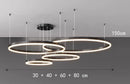 Ljojo LED Ring Pendant Light Chandeliers for Modern Home Decor