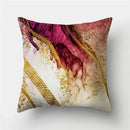 Ljojo Marble Ocean Sea Pattern Polyester Throw Pillow Cover - Home Sofa Decor