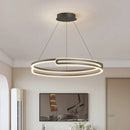 Ljojo LED Round Chandelier for Home Decor - Modern & Simple Ceiling Lamp
