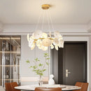 Ljojo Luxury Lotus Leaf Chandelier: Elegant Lighting for Home, Hotel, and Dining Area