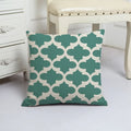 Blue Arrow Geometric Petal Linen Pillowcase by Ljojo
