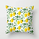 Lemon Pattern Summer Cushion Cover for Sofa Decor by Ljojo