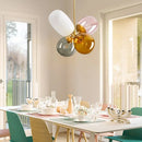 Modern Glass Chandelier Pendant Light | Colorful Dining Room Decor | Ljojo