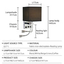 Ljojo LED Wall Lamps with Switch USB Reading Lights for Modern Home Decor