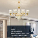 European Luxury Crystal Chandeliers LED Lights For Hotel Villa Lobby Living Room ELJOJO Elegance