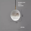 Ljojo Marble Art LED Chandelier - Luxury Dining Room Ceiling Lighting