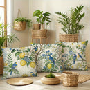 Ljojo Lemon Bird Pattern Printed Pillow Covers - Set of 4, 18 x 18 inch