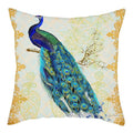 Blue Bird Print Cushion Cover by Ljojo - Home Decor Pillow Case for Sofa Bed