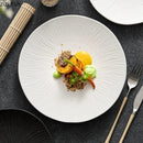 Ljojo Matte Ceramic Round Plate Set for Dining and Entertaining